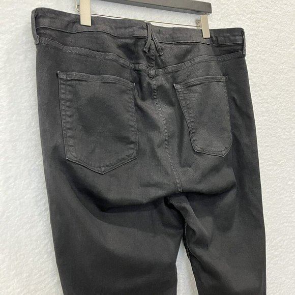 Good American Good Legs Women's Size 22 Black High Rise Shine Coated Jeans $170 - Picture 2 of 14